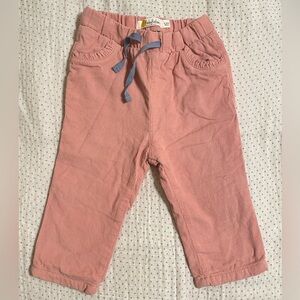 Baby Boden pink corduroy pants, 6-12m